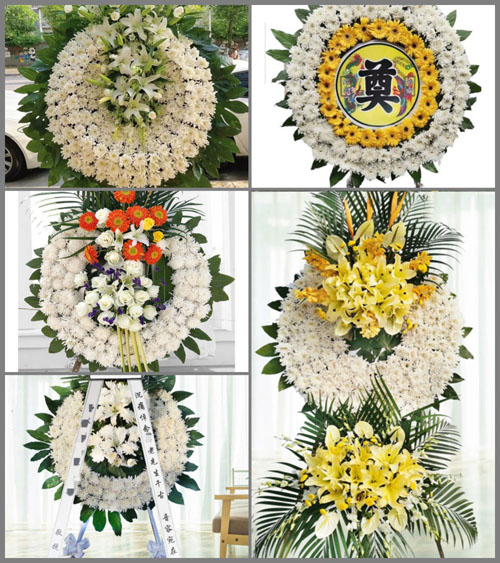 安徽安庆市潜山县梅城镇潘铺村花圈速递
